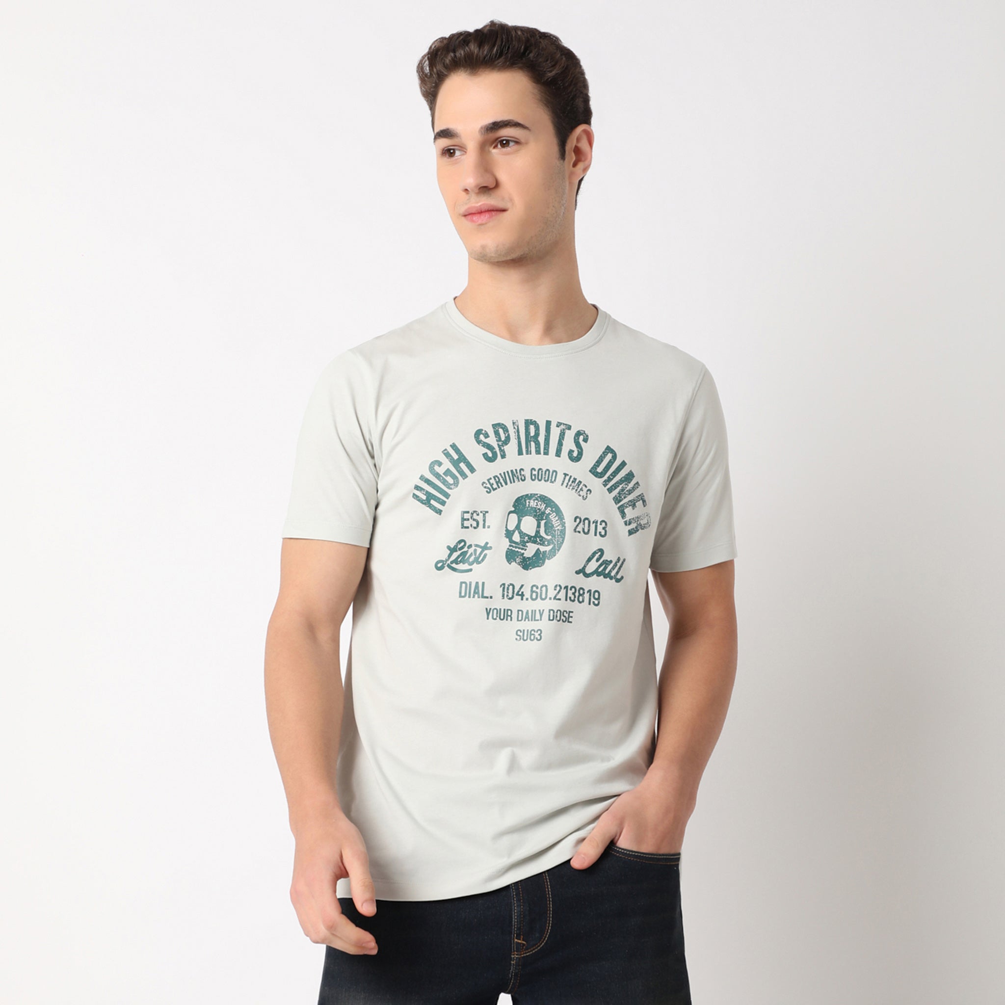 Modern Home Graphic Crew Neck T-Shirt