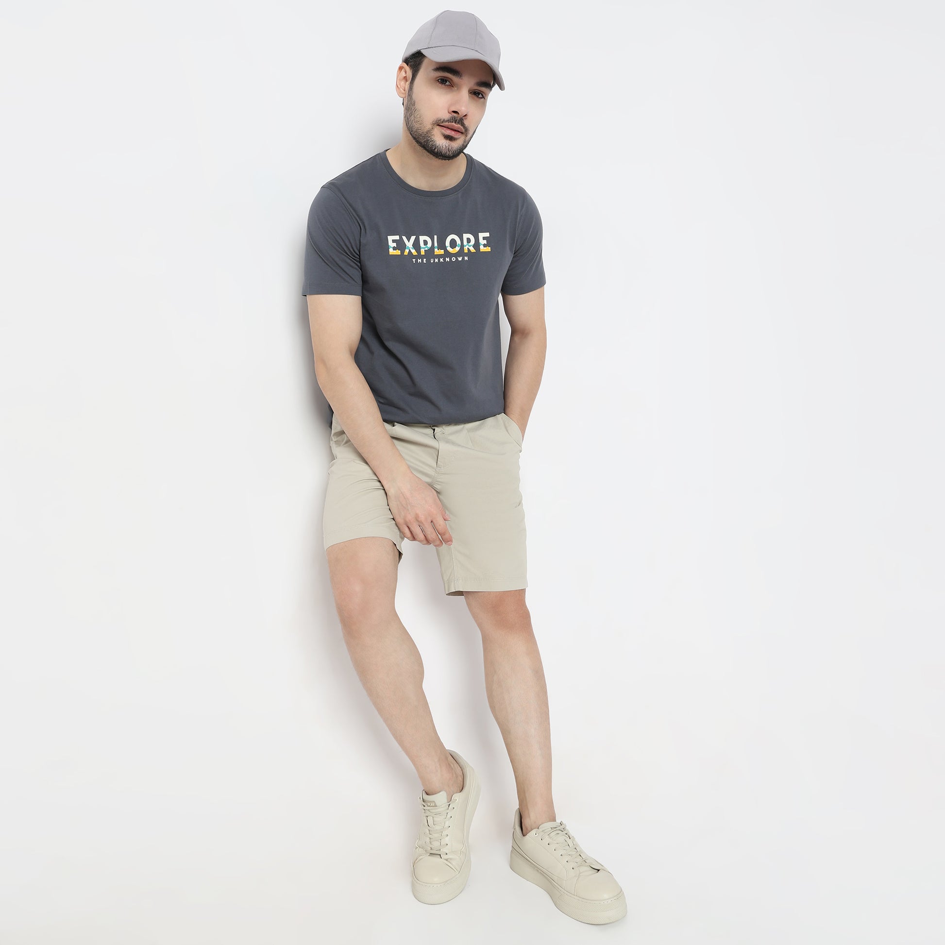 Regular Fit Graphic Crew Neck T-Shirt