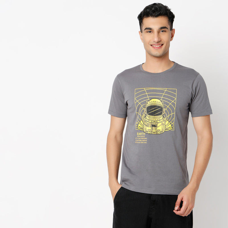 Regular Fit Graphic Regular Length T-Shirt