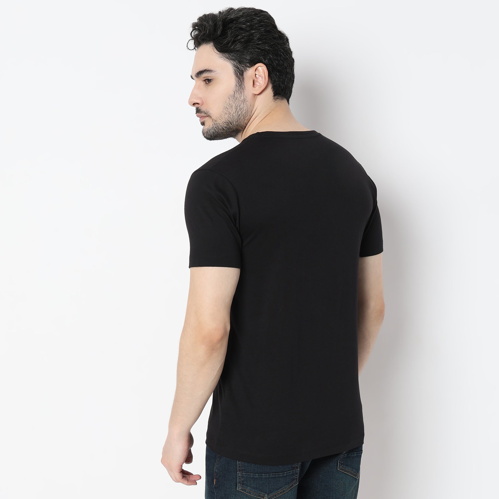 Regular Fit Graphic Crew Neck T-Shirt