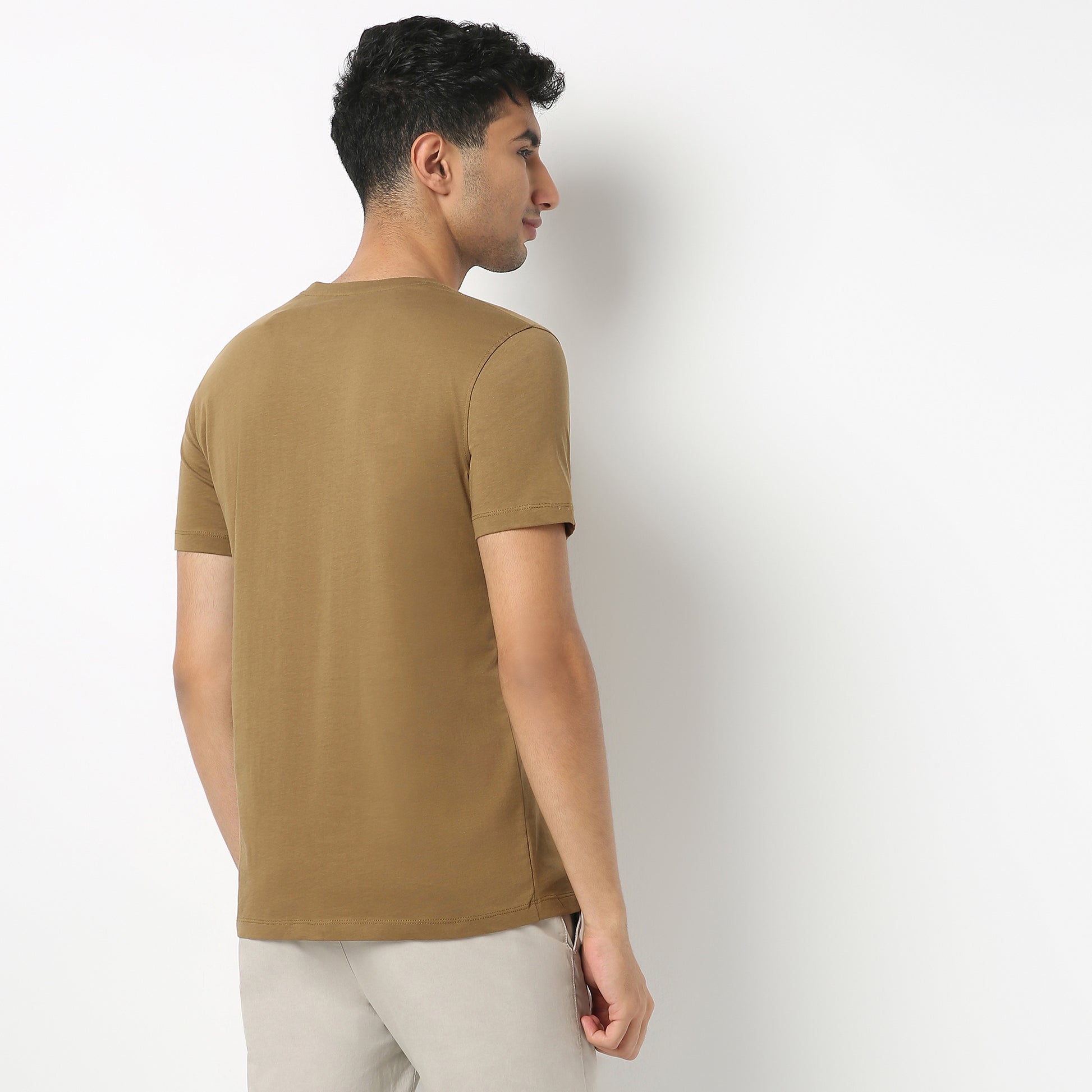 Regular Fit Graphic Crew Neck T-Shirt