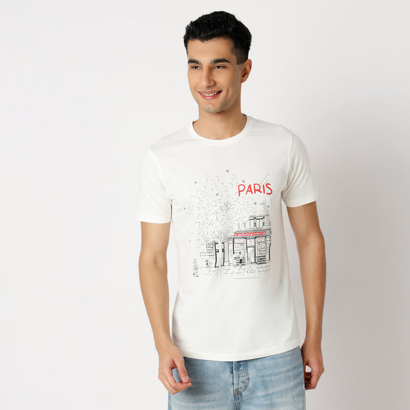 Regular Fit Graphic Regular Length T-Shirt