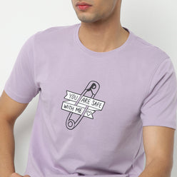 Regular Fit Graphic Crew Neck Regular Length T-Shirt