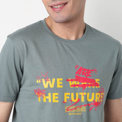 Buy Men Regular Fit Graphic Half Sleeve T-Shirt  - Style Union