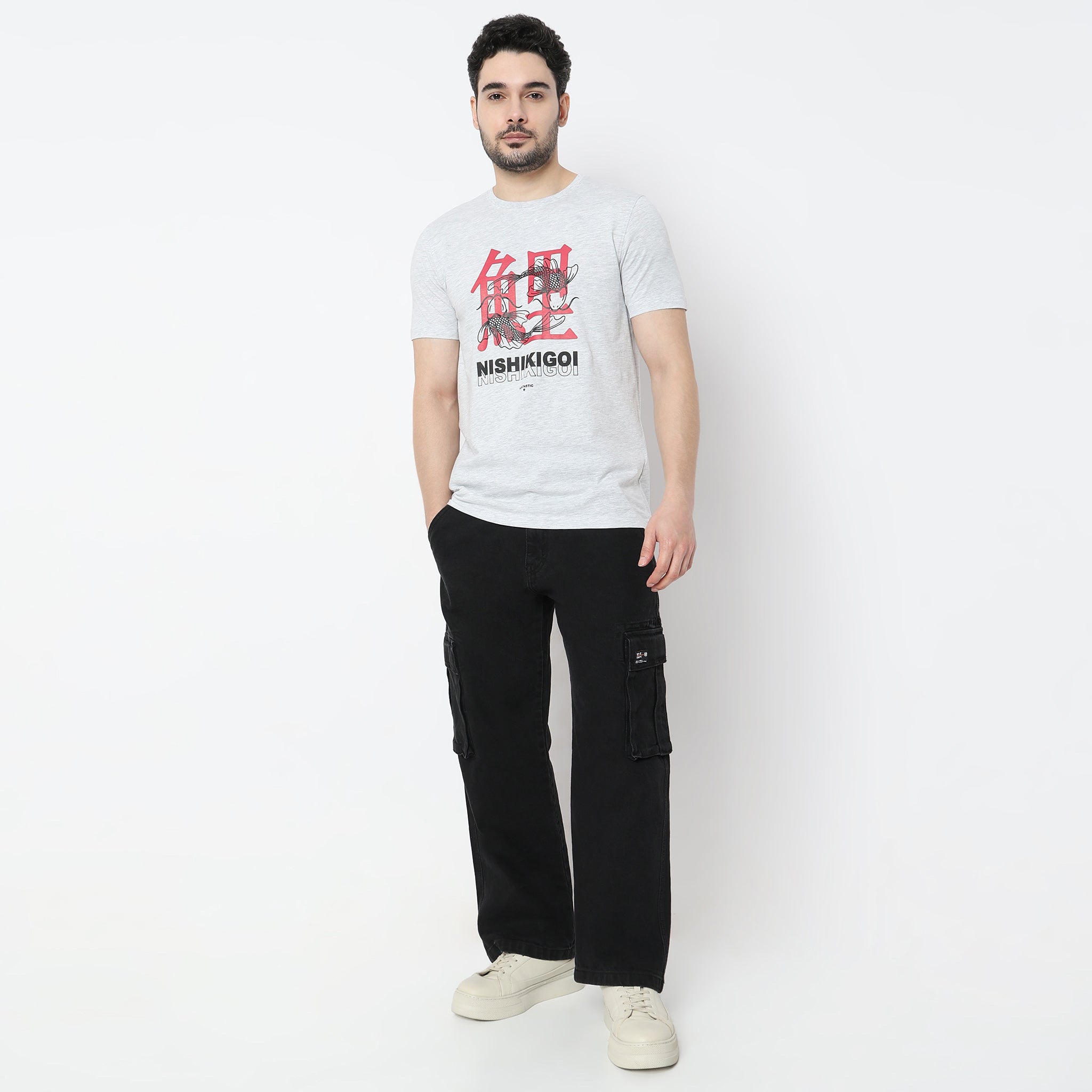 Regular Fit Graphic Crew Neck T-Shirt