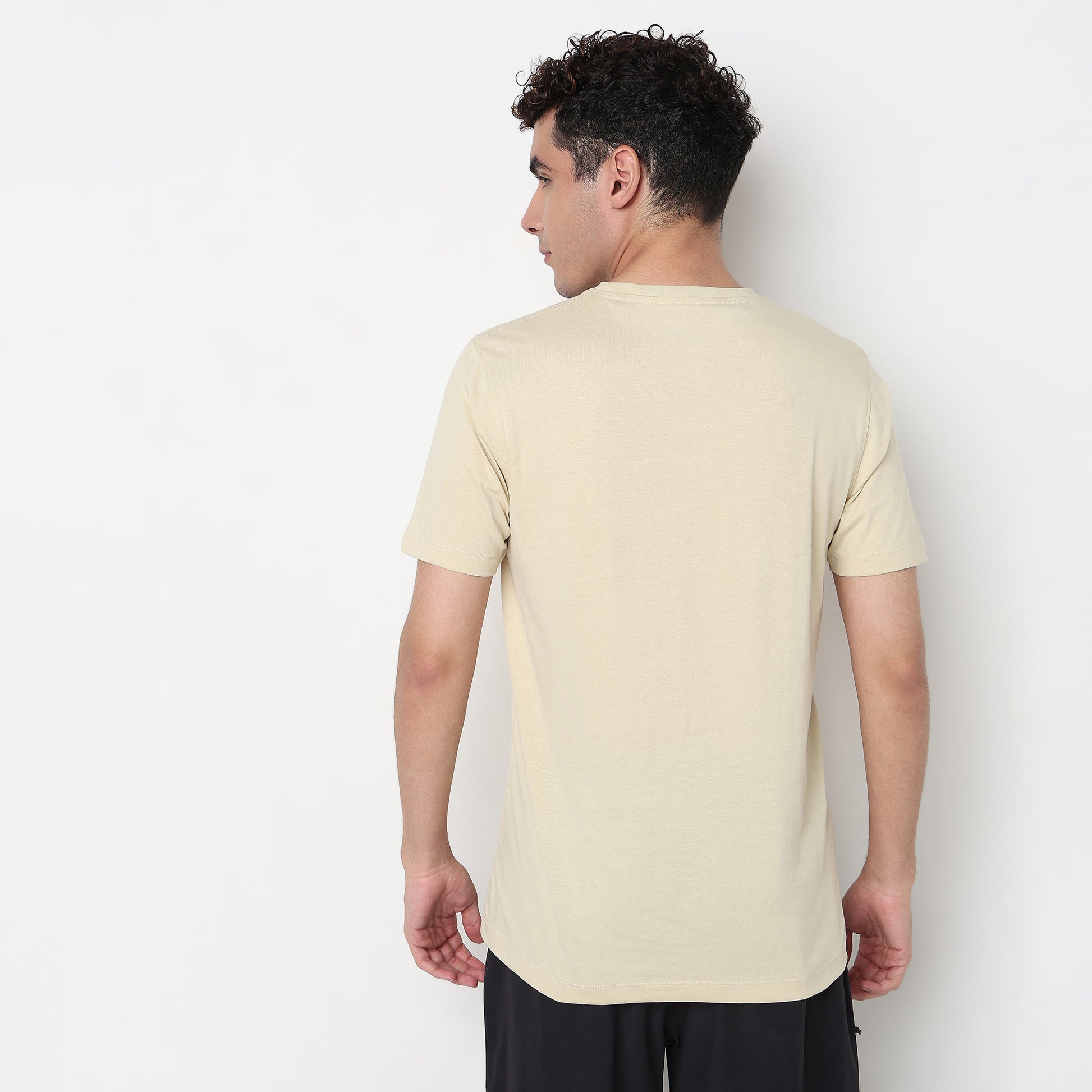 Buy Men Regular Fit Graphic Half Sleeve T-Shirt  - Style Union