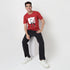 Buy Men Regular Fit Graphic Half Sleeve T-Shirt  - Style Union