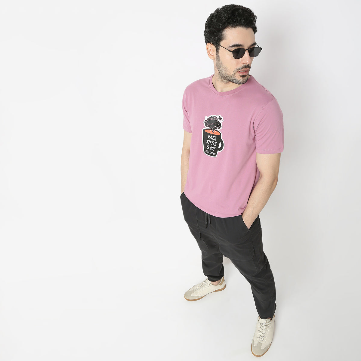Regular Fit Graphic Crew Neck Regular Length T-Shirt