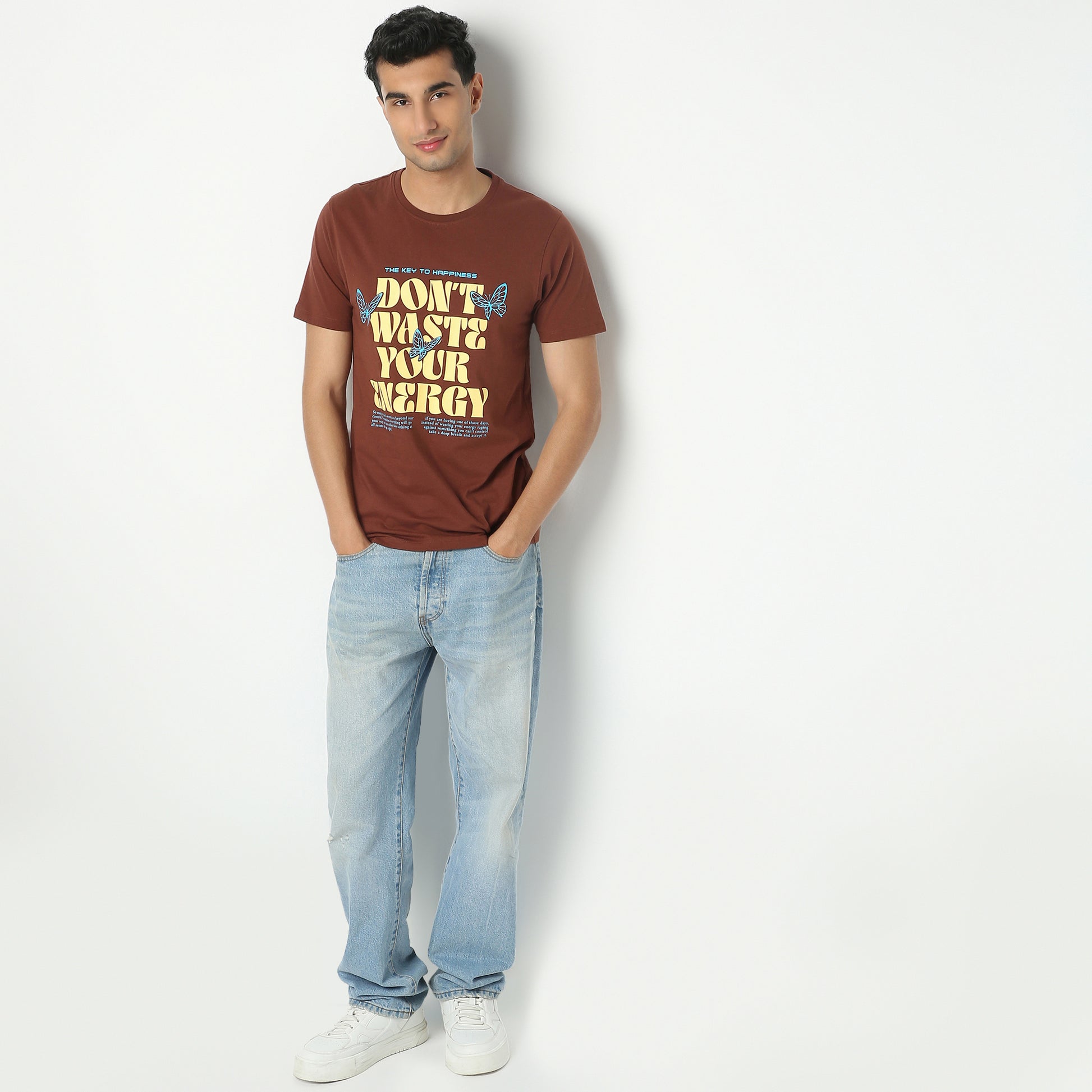 Regular Fit Graphic Crew Neck Regular Length T-Shirt