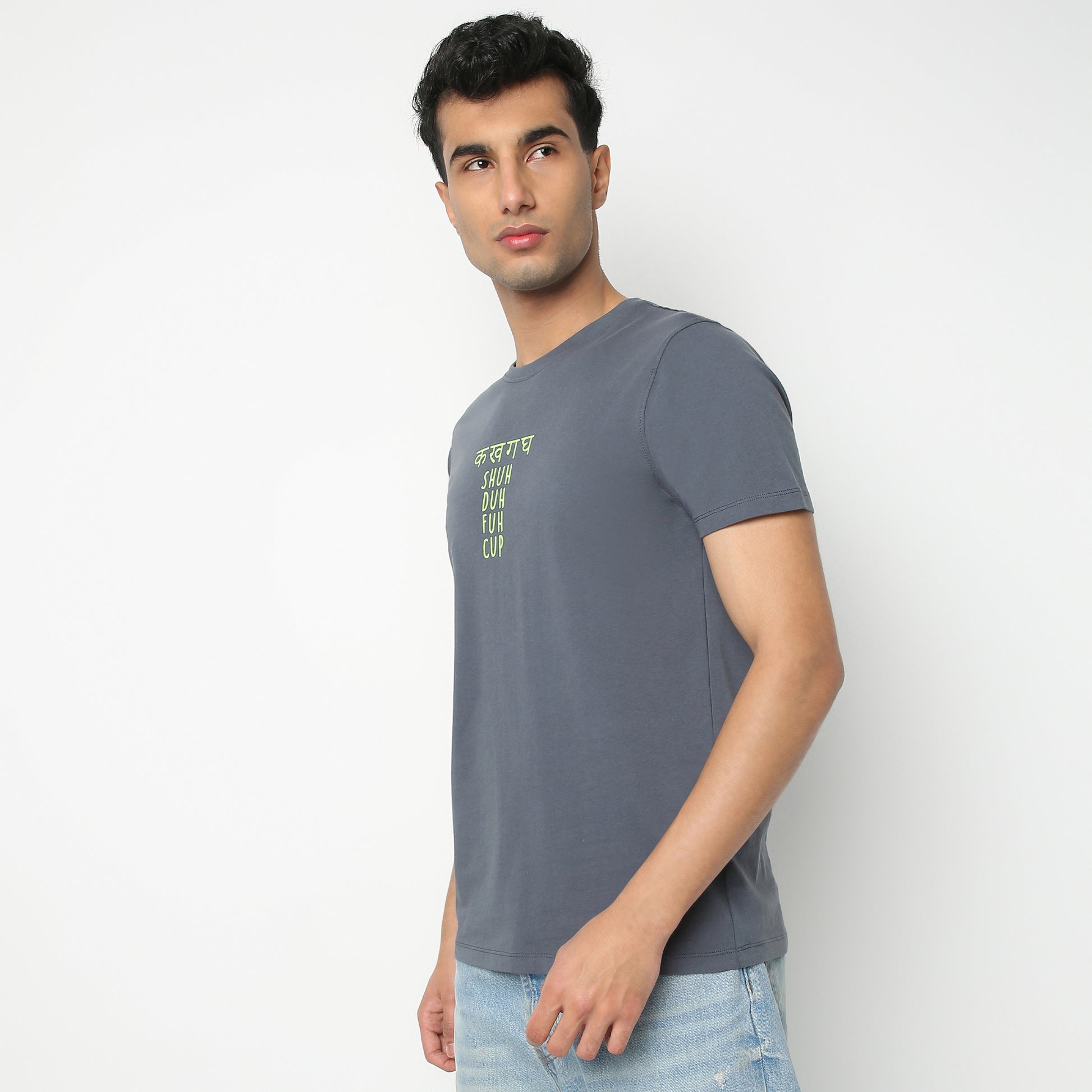 Regular Fit Graphic Crew Neck Regular Length T-Shirt