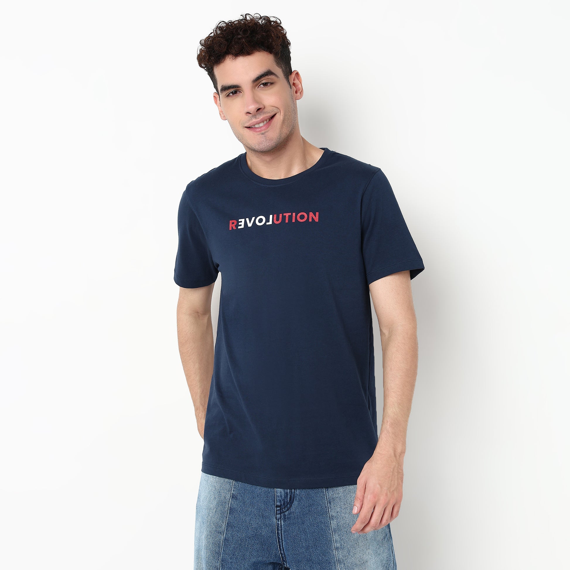 Graphic Cotton Fabric T-Shirt