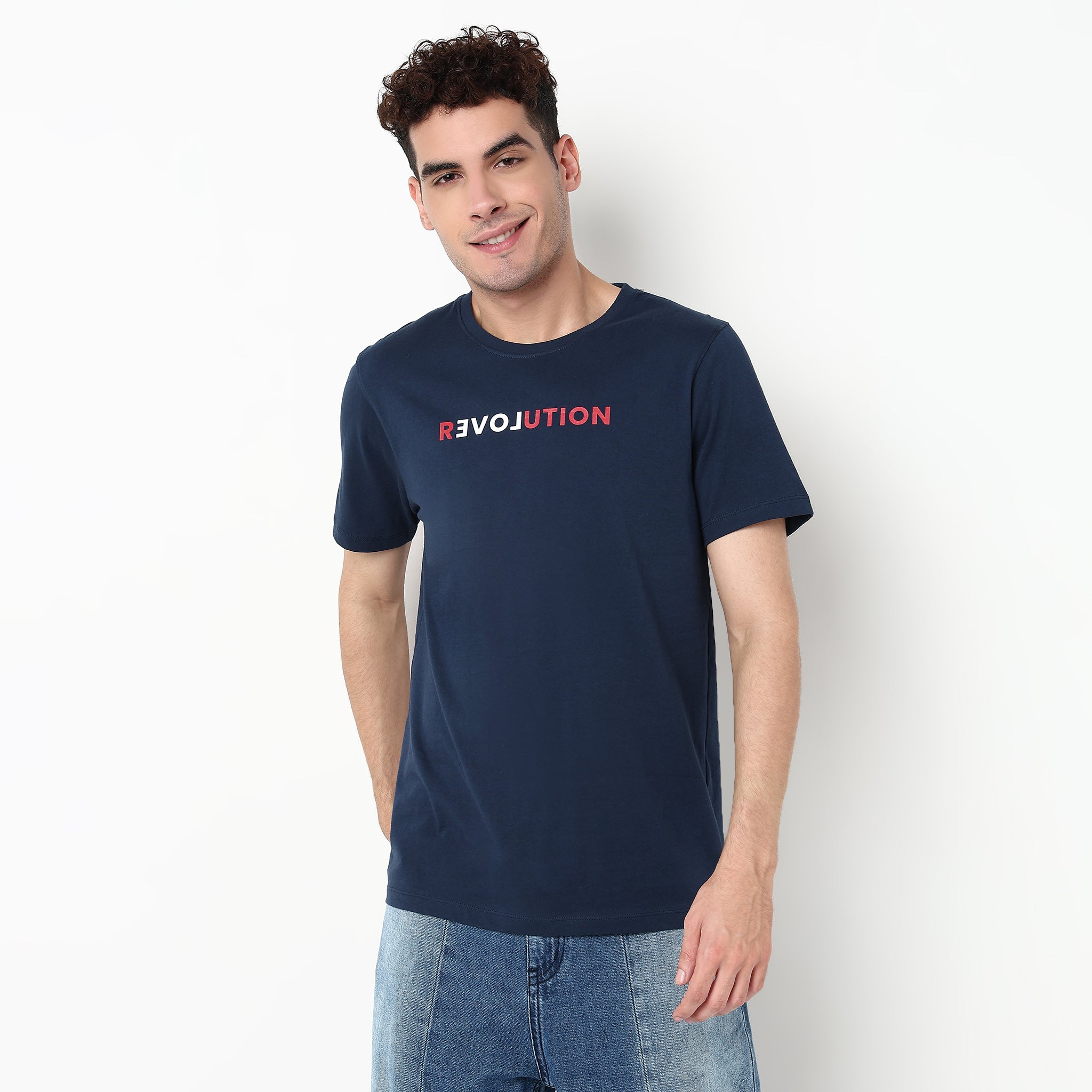 Graphic Cotton Fabric T-Shirt