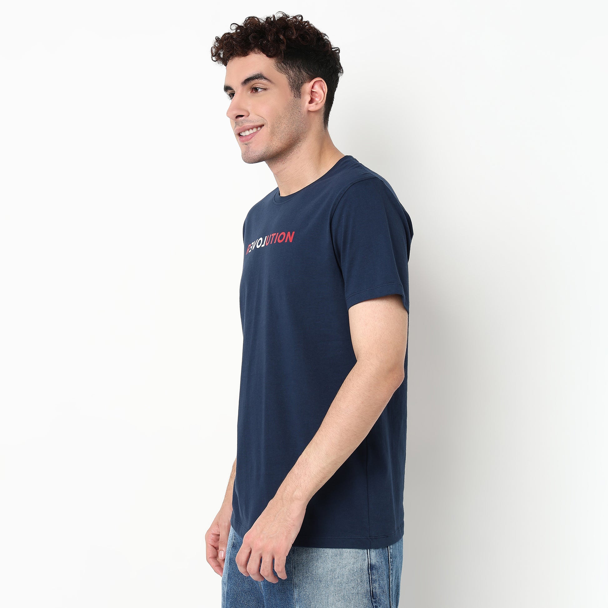 Graphic Cotton Fabric T-Shirt