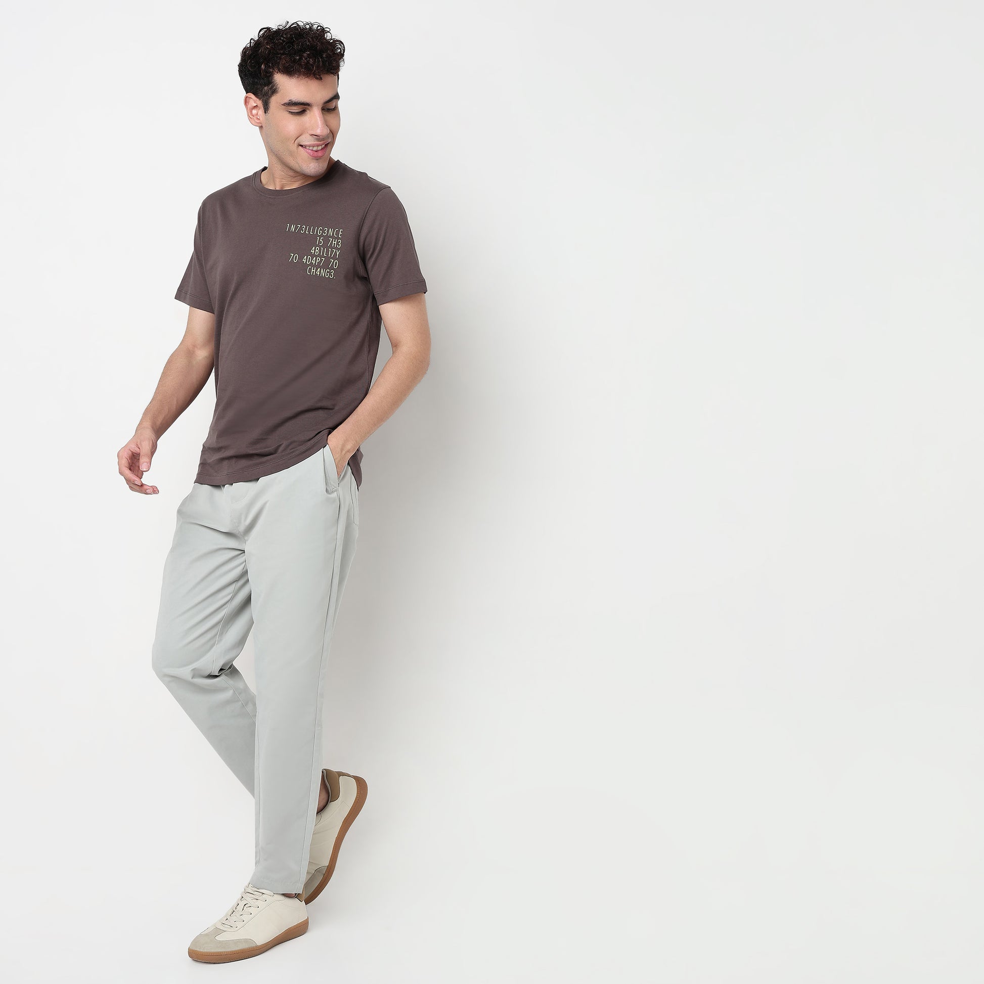 Buy Men Regular Fit Graphic Half Sleeve T-Shirt  - Style Union