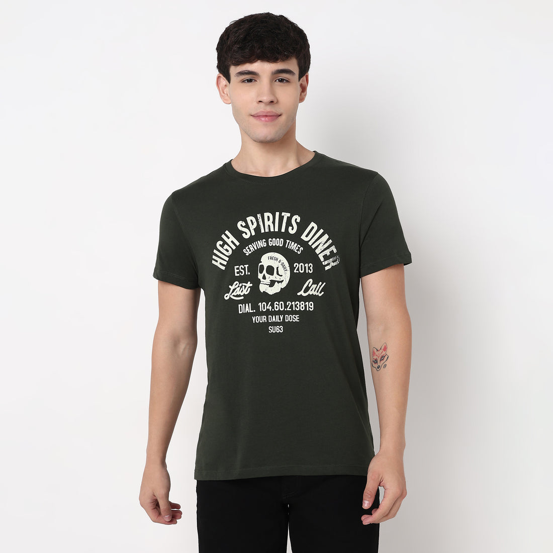 Order Now Men Graphic Crew Neck Regular Fit Casual Wear Graphitee by Style Union