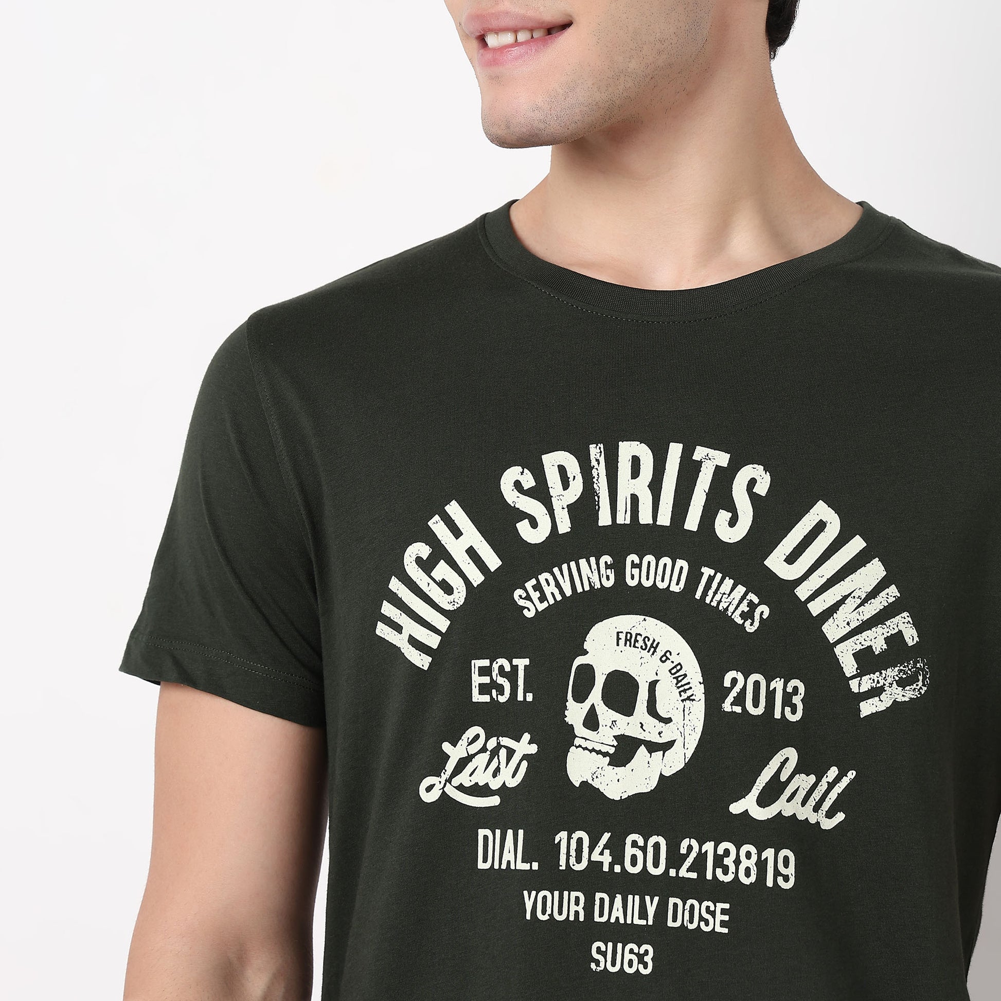 Order Now Men Graphic Crew Neck Regular Fit Casual Wear Graphitee by Style Union