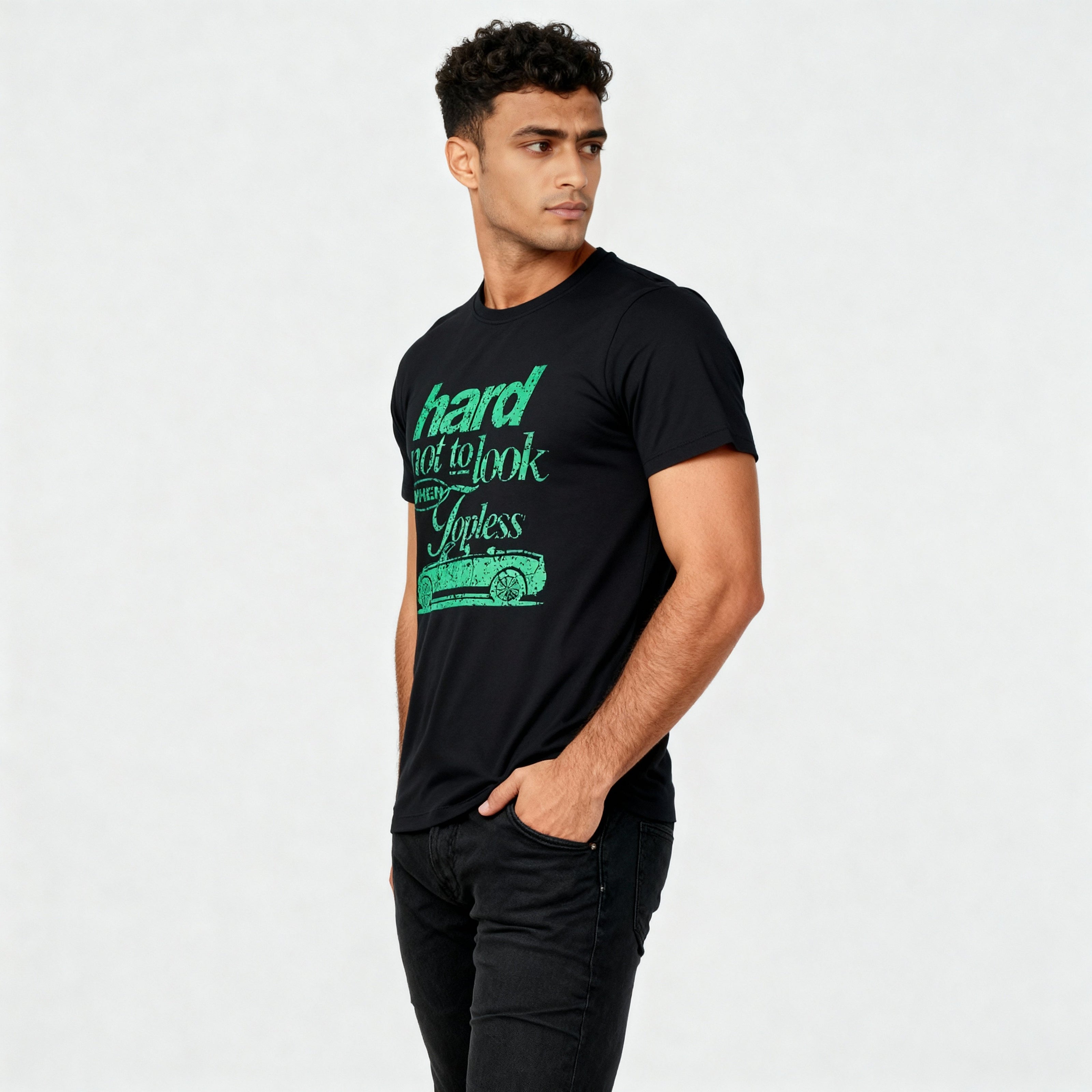 Cotton Crew Neck Graphitee