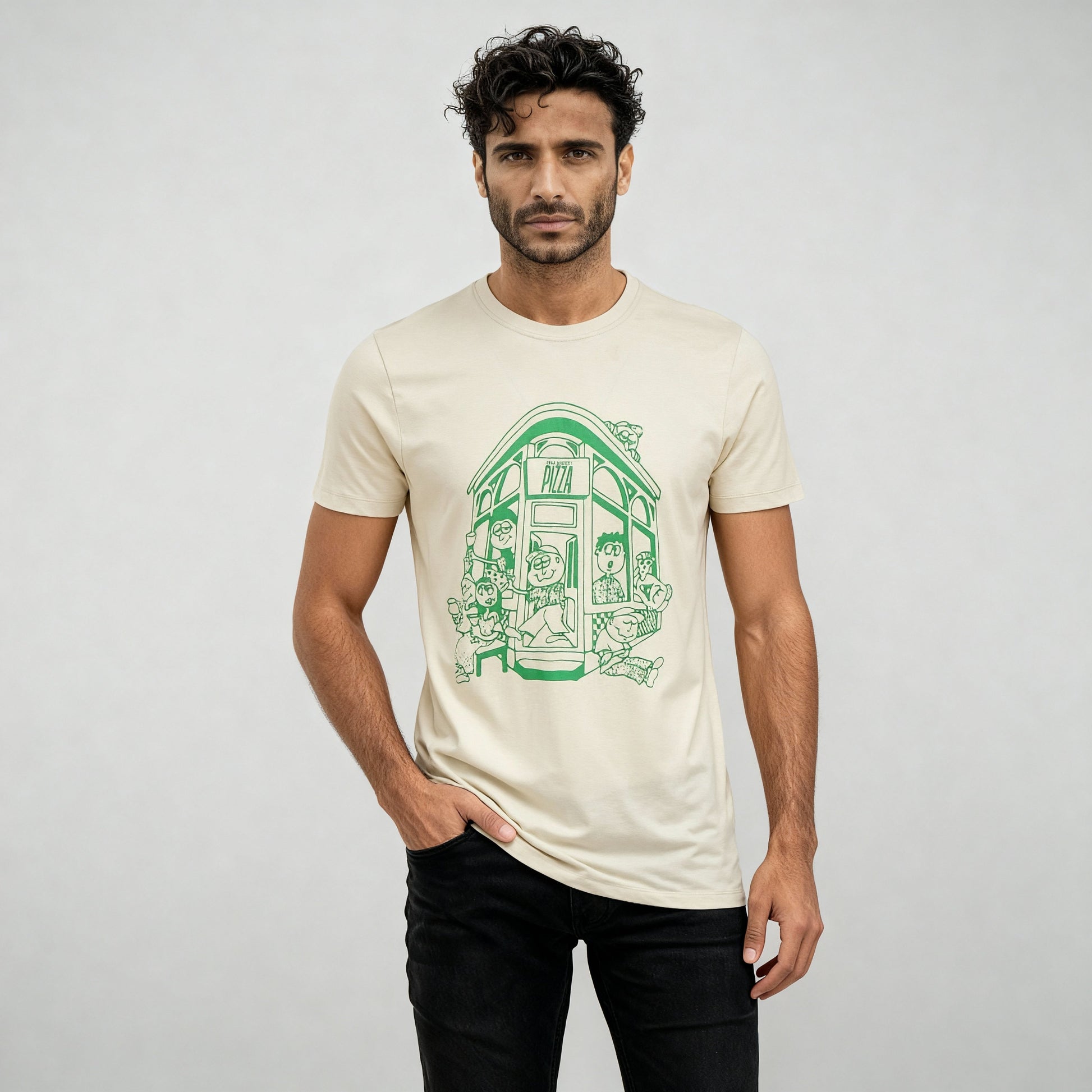 Cotton Crew Neck Graphitee