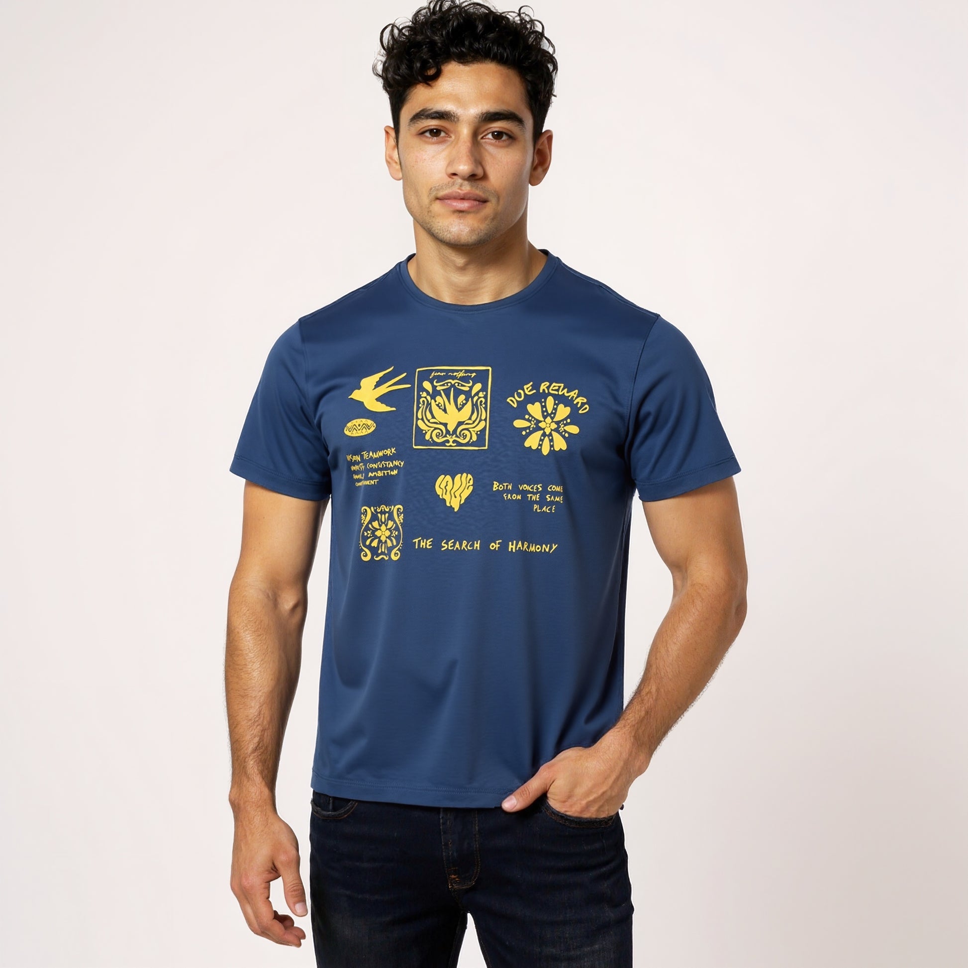 Cotton Crew Neck Graphitee