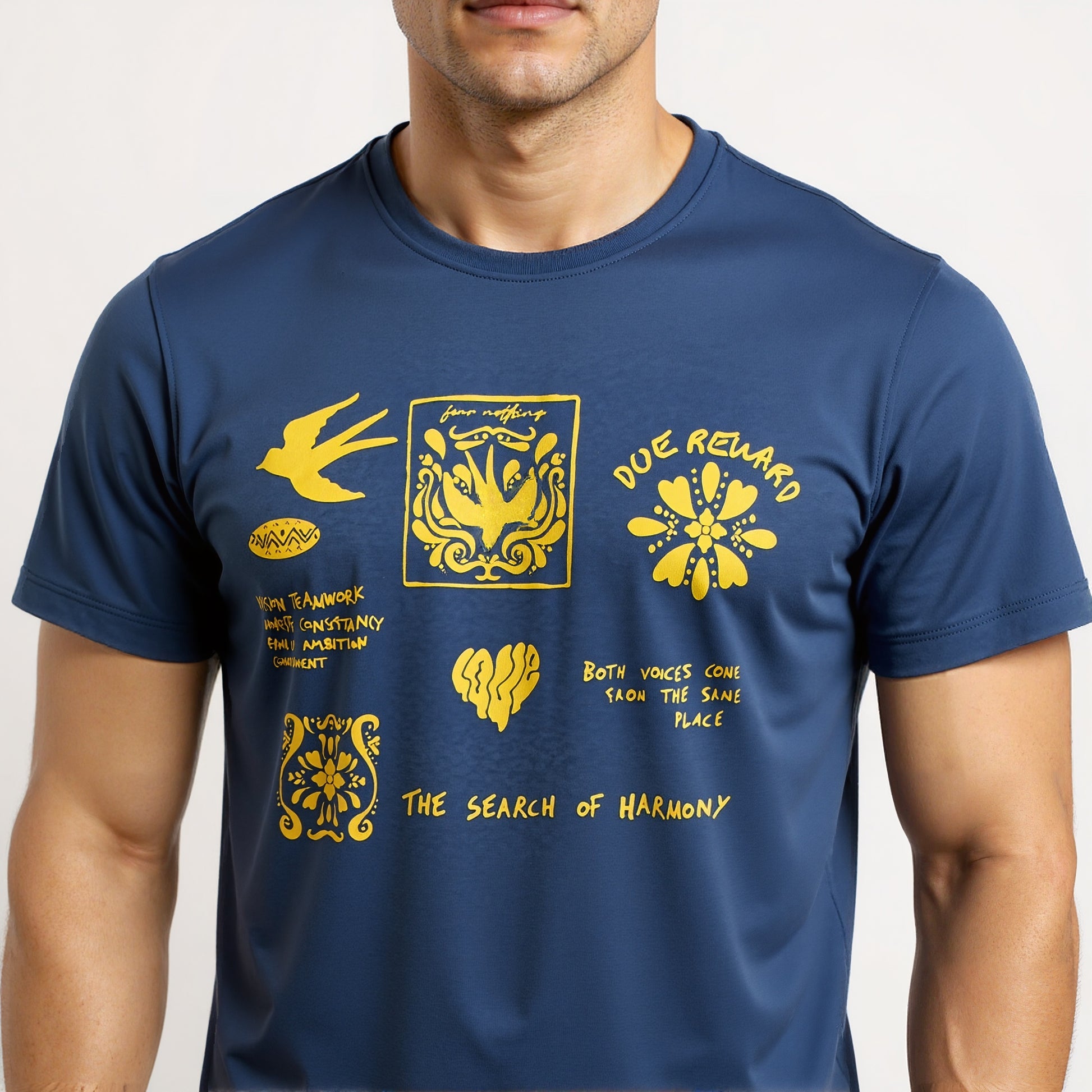 Cotton Crew Neck Graphitee