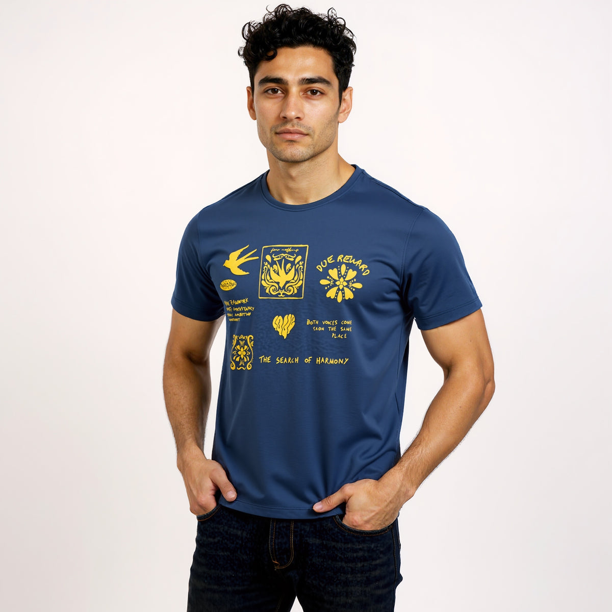 Cotton Crew Neck Graphitee