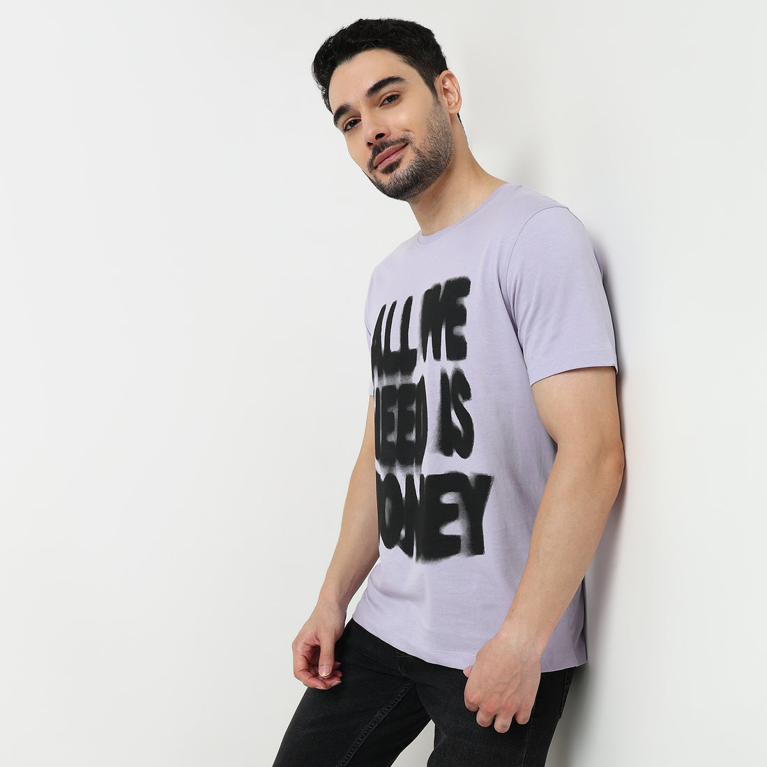 Crew Neck Cotton Graphitee