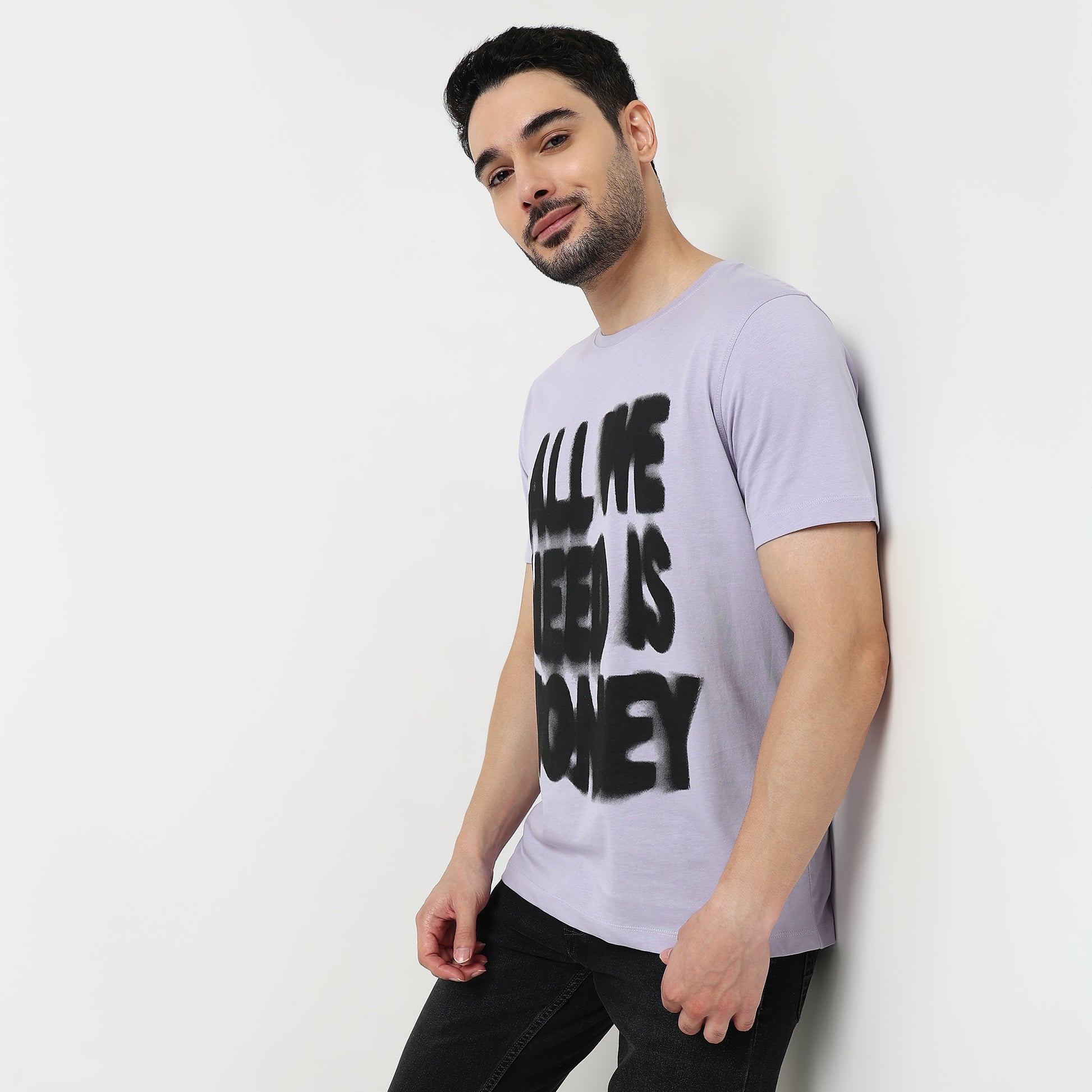 Crew Neck Cotton Graphitee