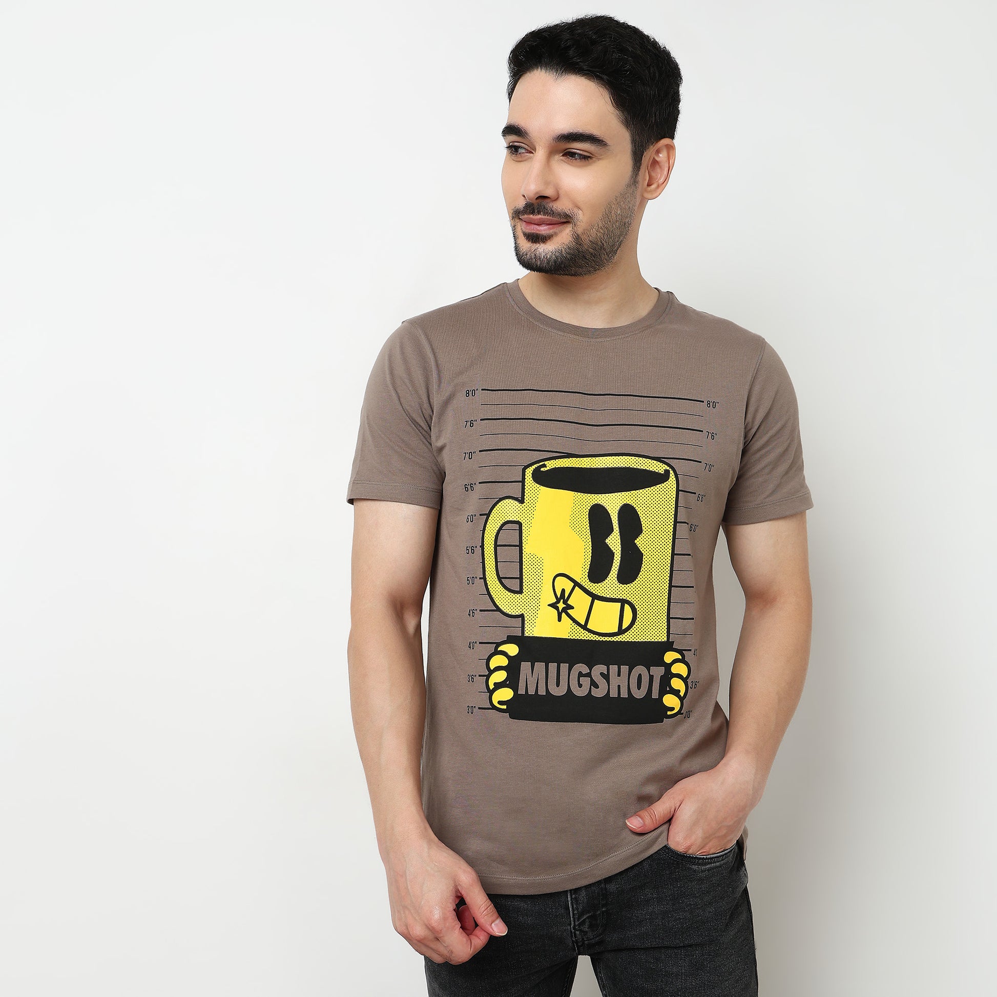 Crew Neck Cotton Graphitee