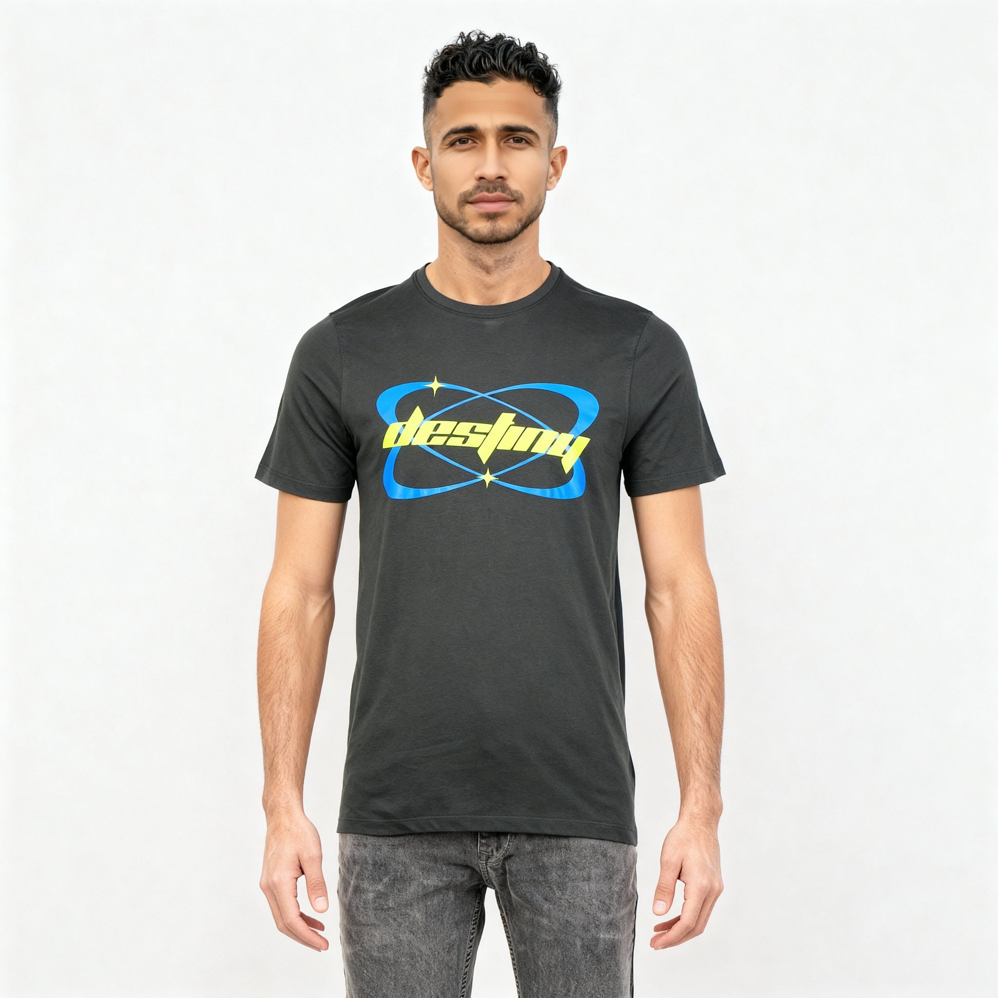 Cotton Crew Neck Graphitee