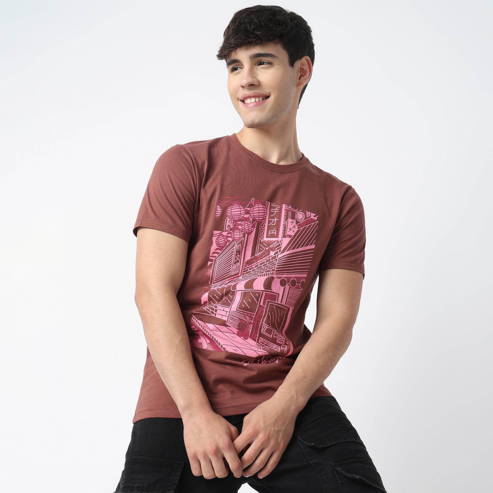 Crew Neck Cotton Graphitee