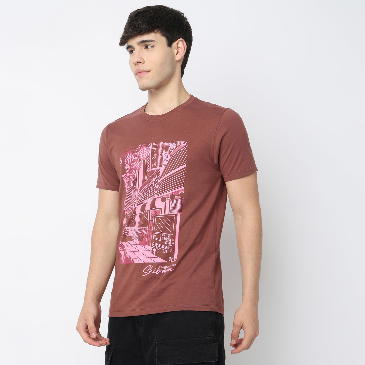 Crew Neck Cotton Graphitee