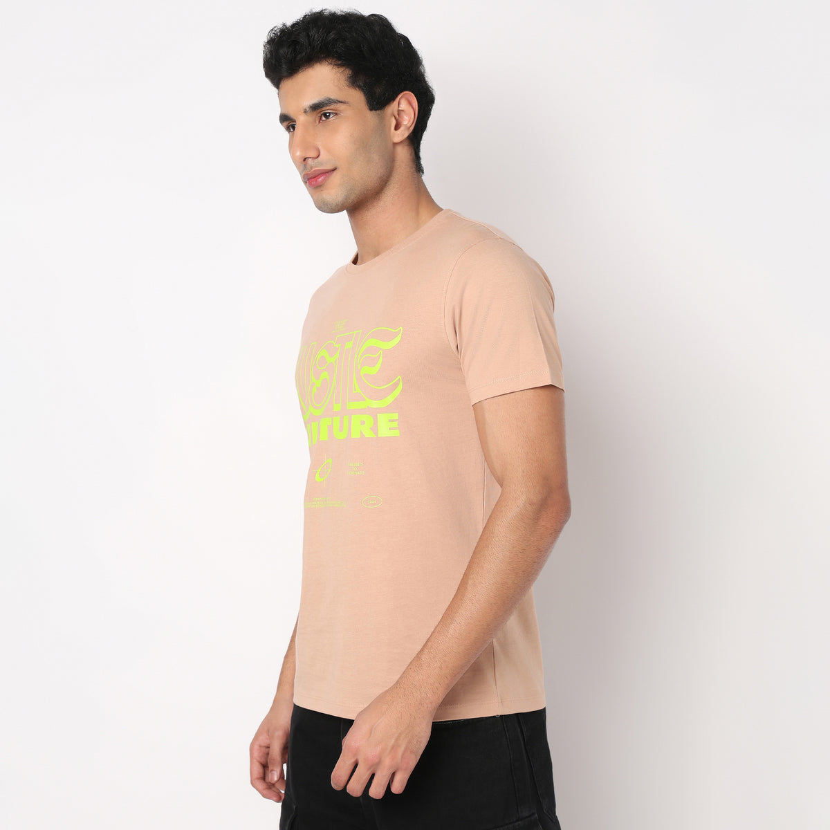 Crew Neck Cotton Graphitee