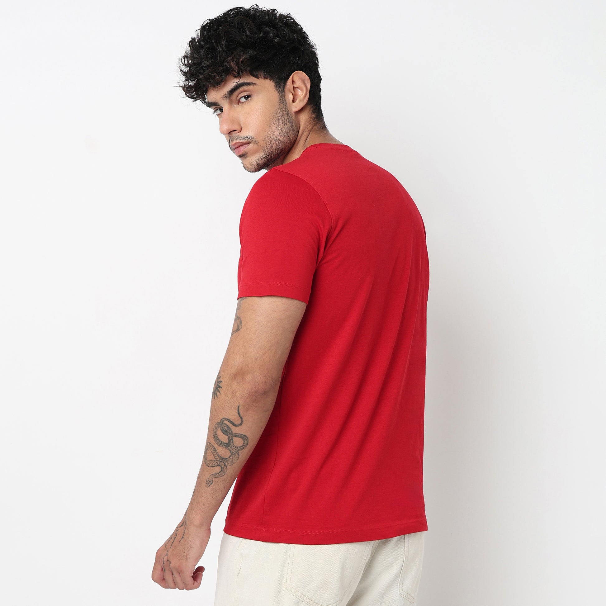 Cotton Crew Neck Graphitee