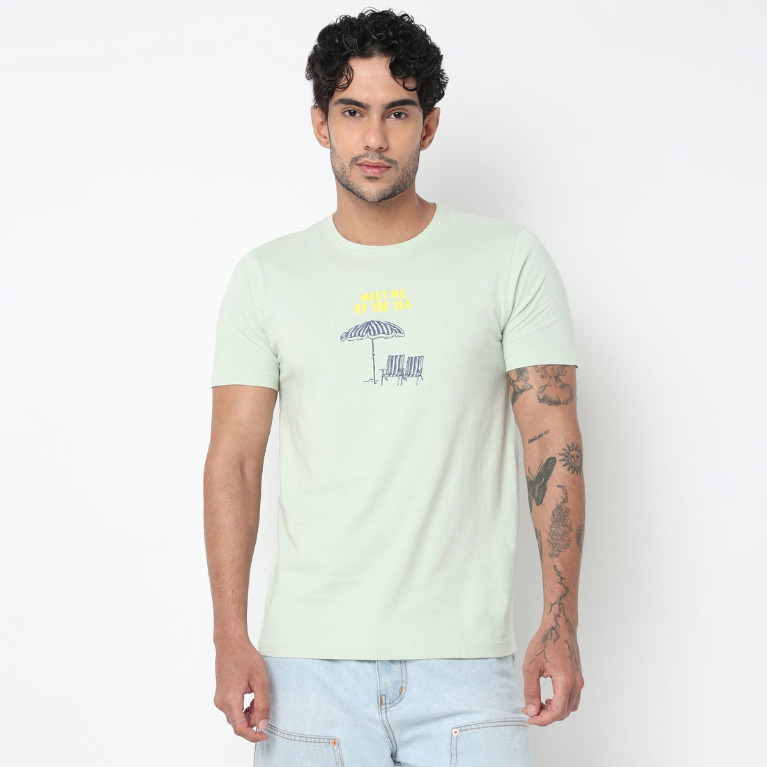Cotton Crew Neck Graphitee