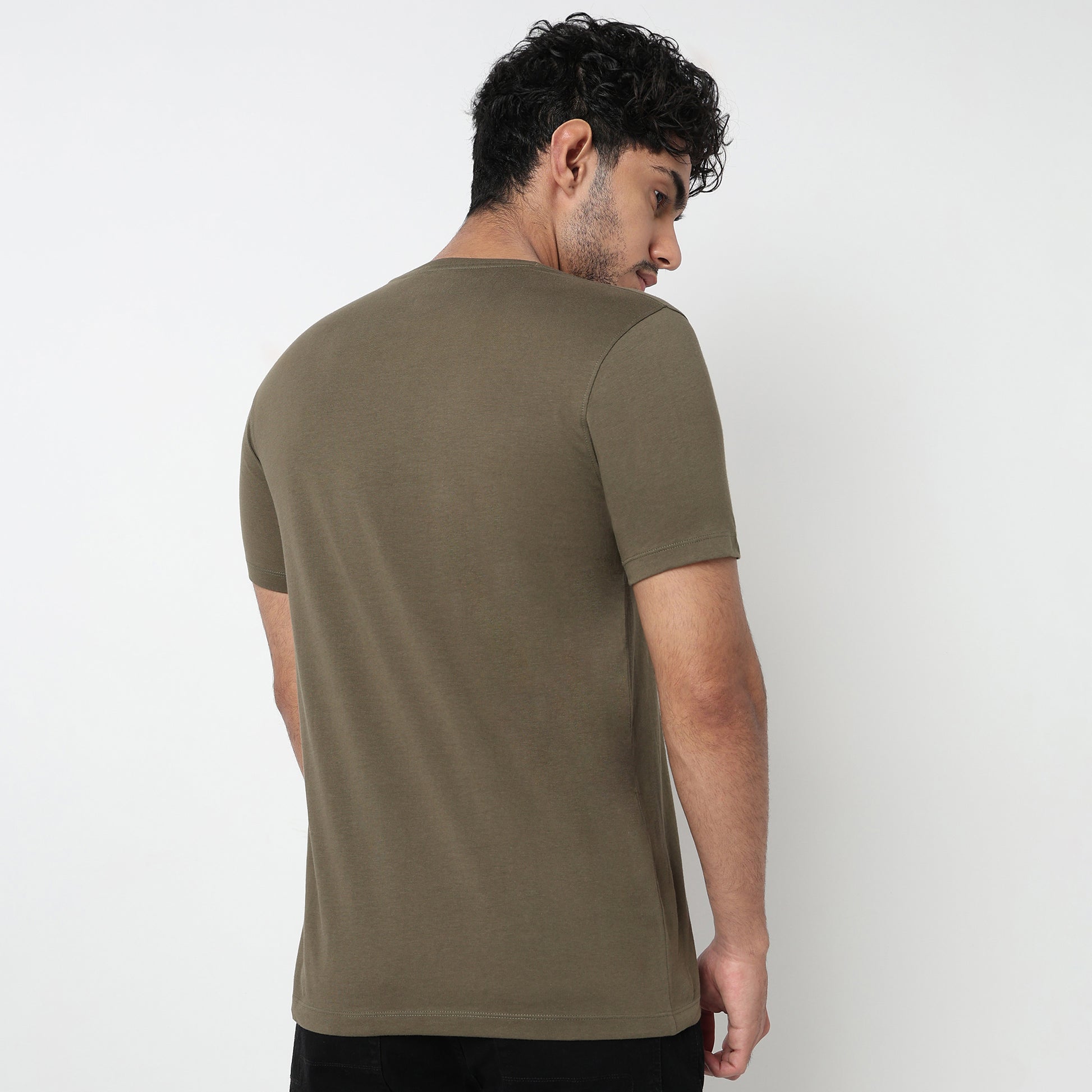 Cotton Crew Neck Graphitee