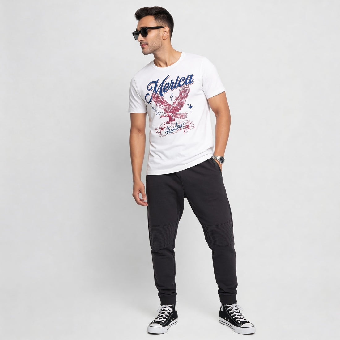 Cotton Crew Neck Graphitee
