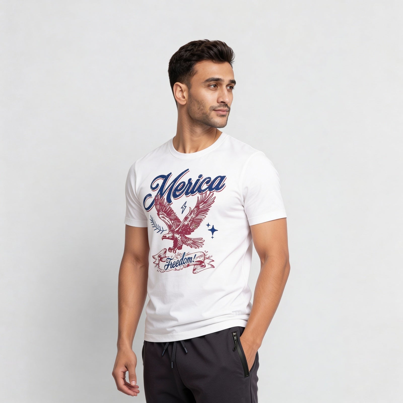 Cotton Crew Neck Graphitee