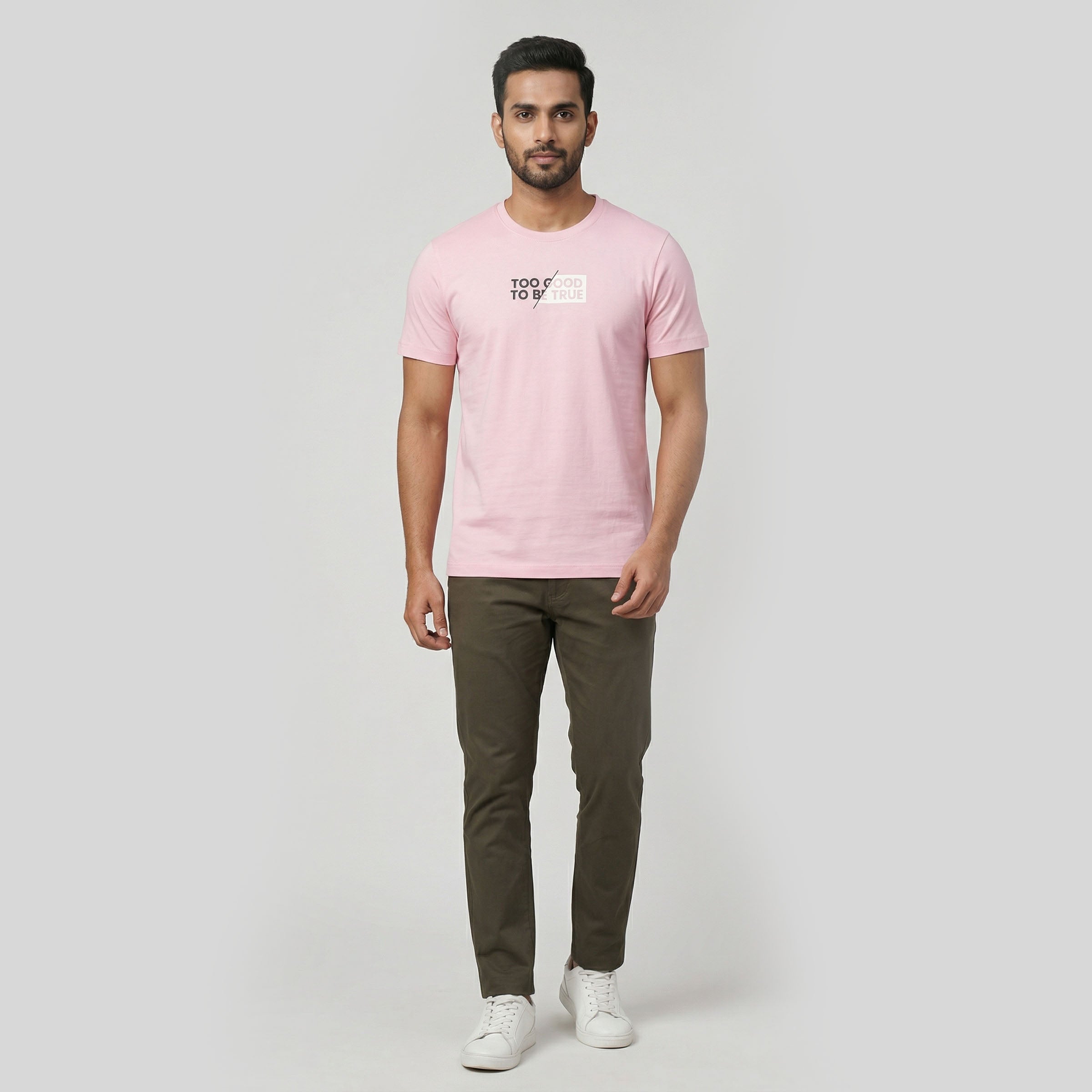 Cotton Crew Neck Graphitee