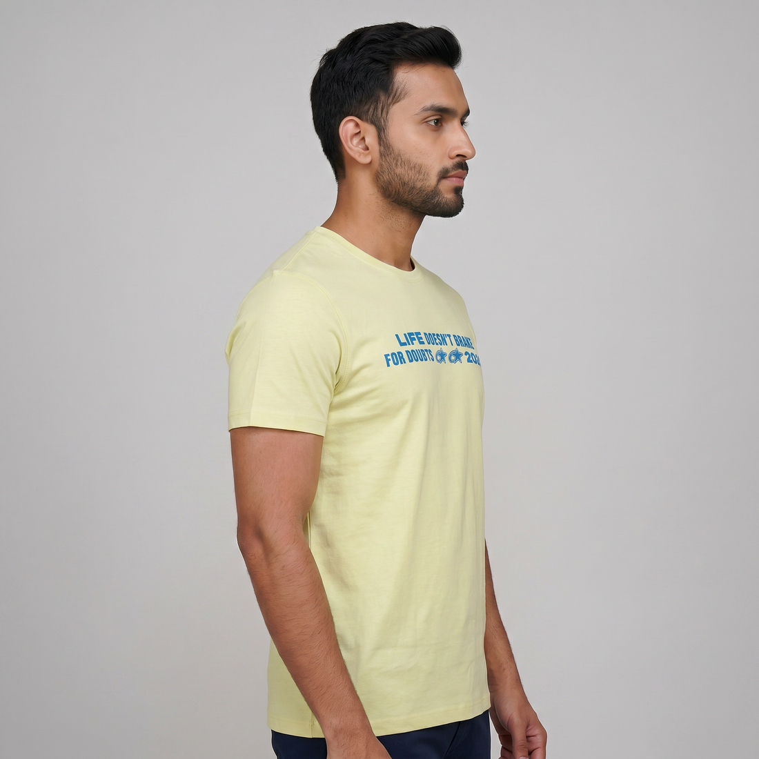 Cotton Crew Neck Graphitee
