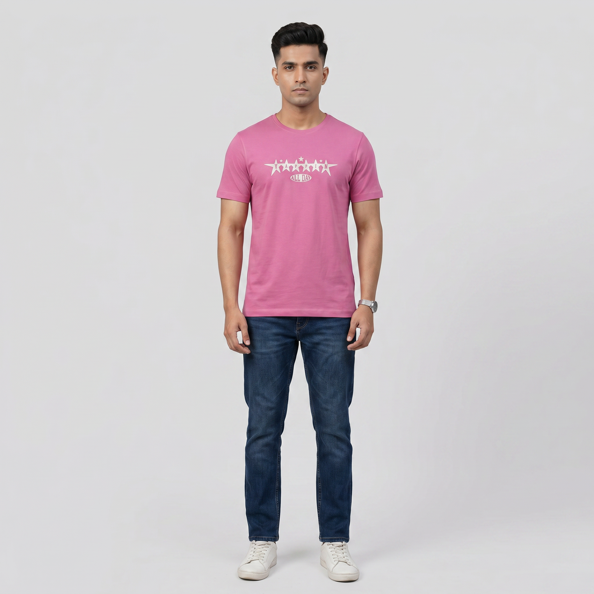 Cotton Crew Neck Graphitee