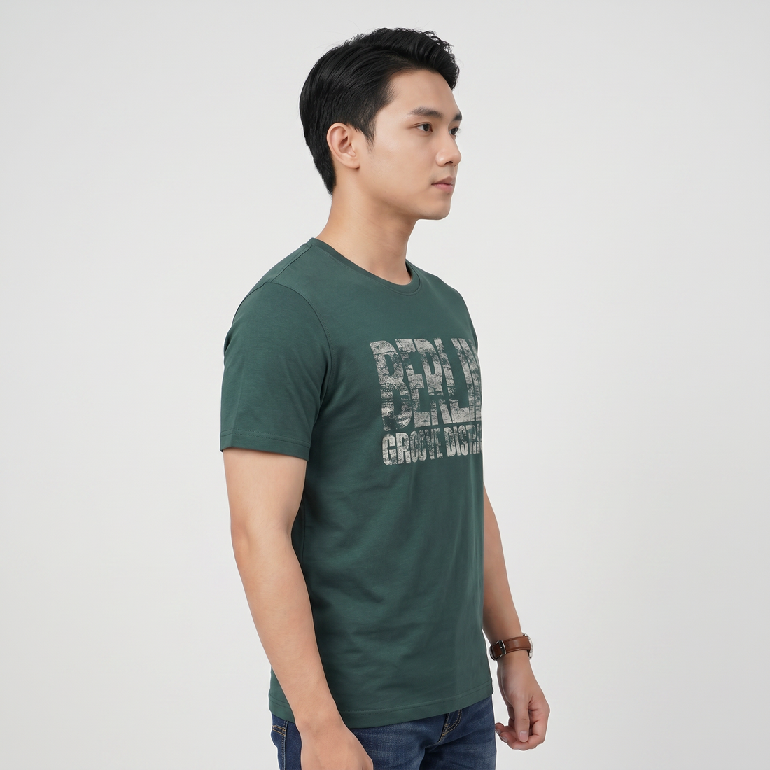 Cotton Crew Neck Graphitee