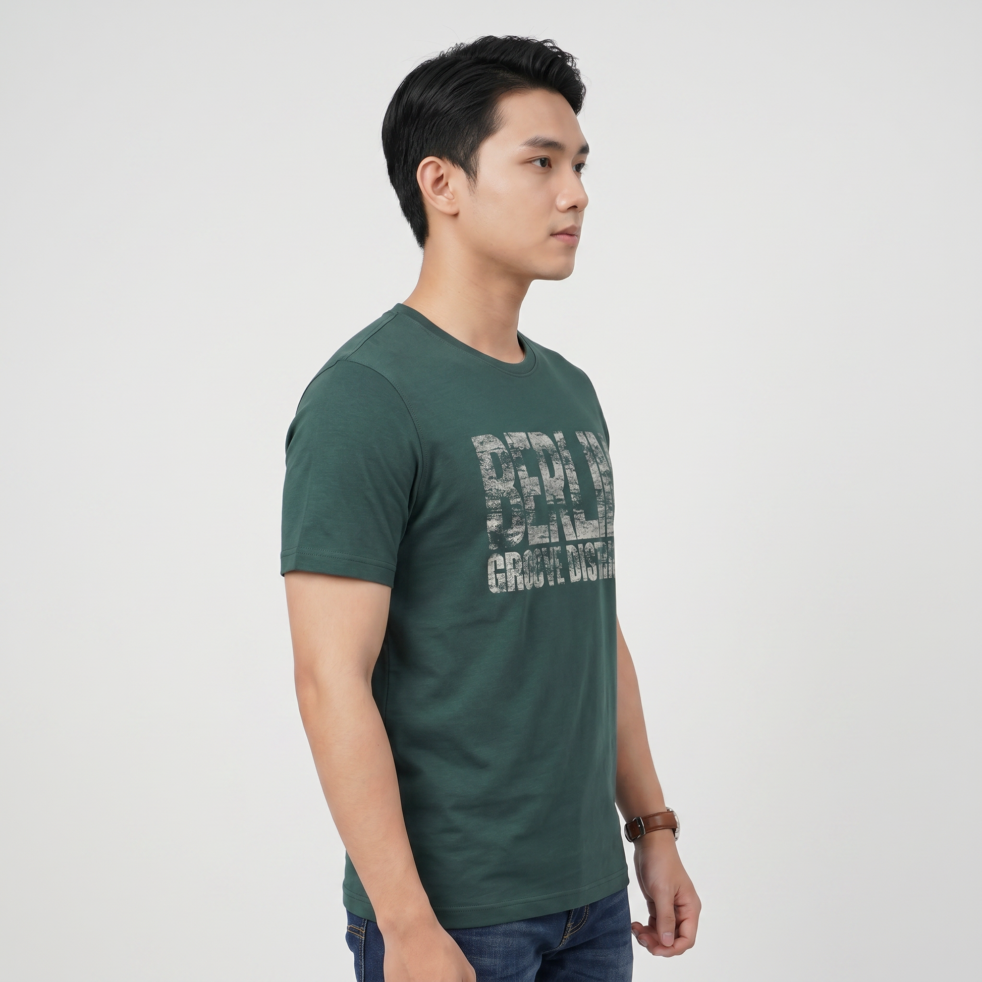 Cotton Crew Neck Graphitee