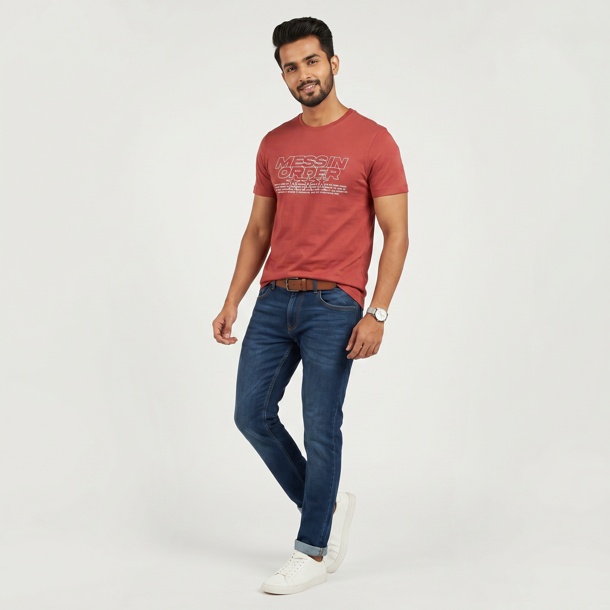 Cotton Crew Neck Graphitee
