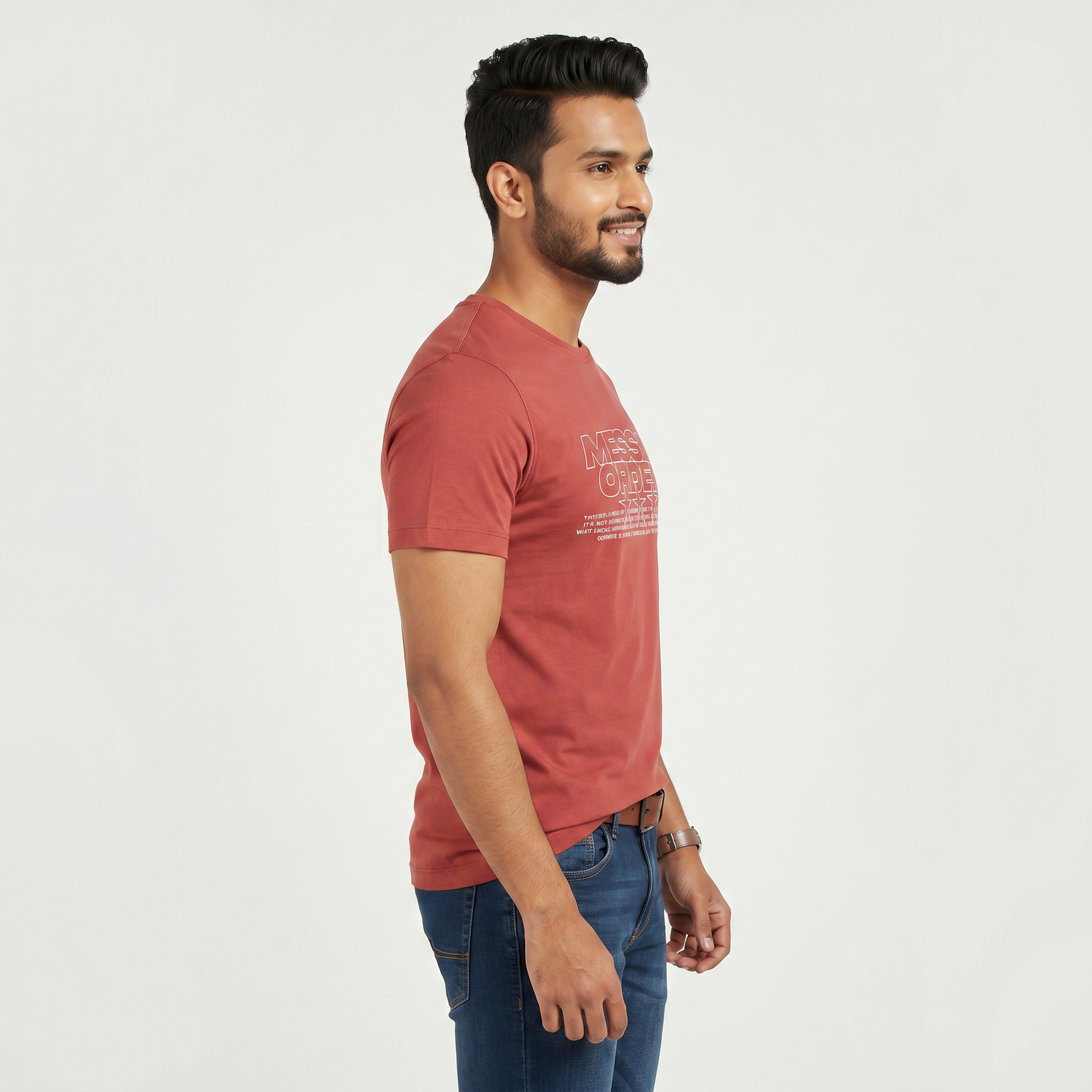 Cotton Crew Neck Graphitee