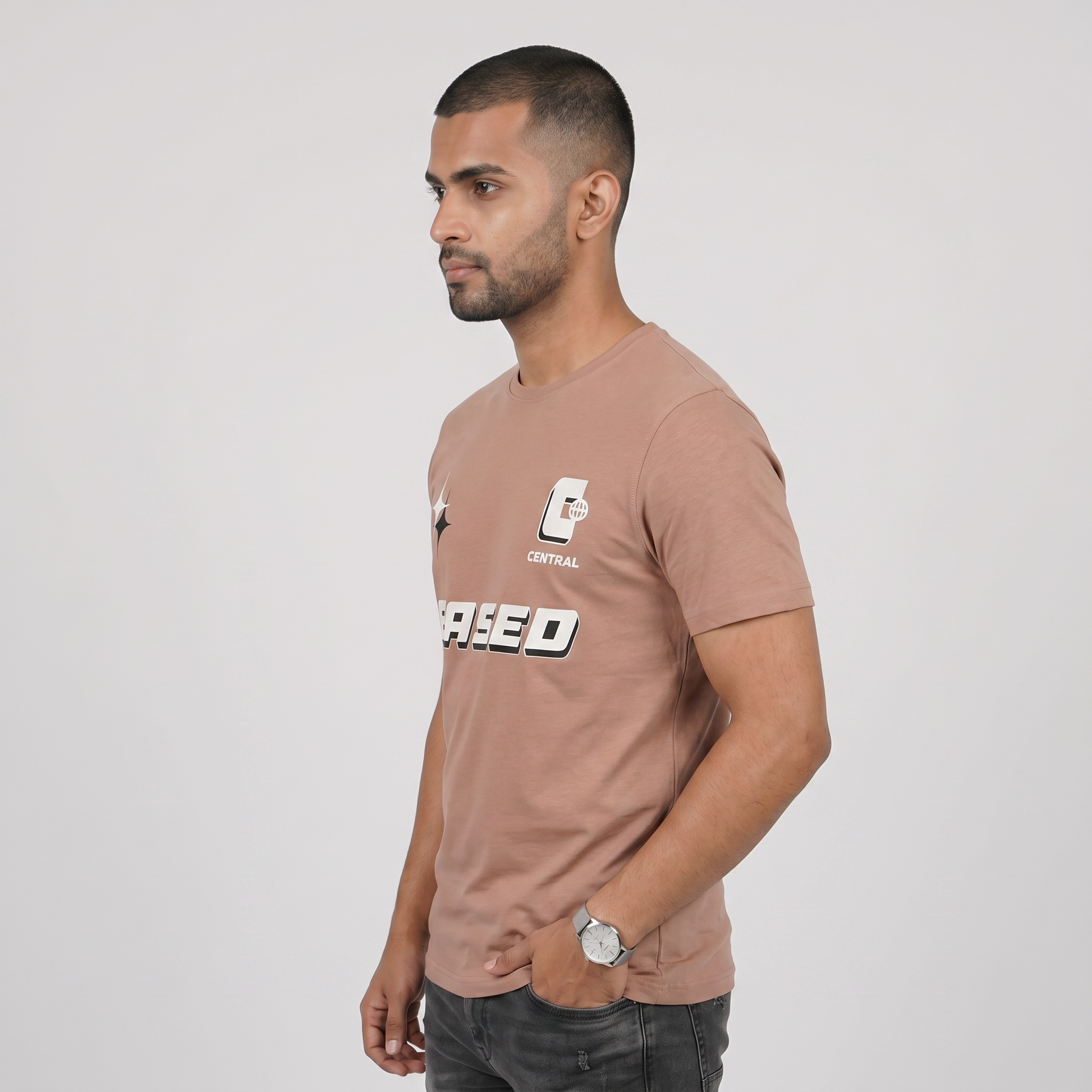 Cotton Crew Neck Graphitee