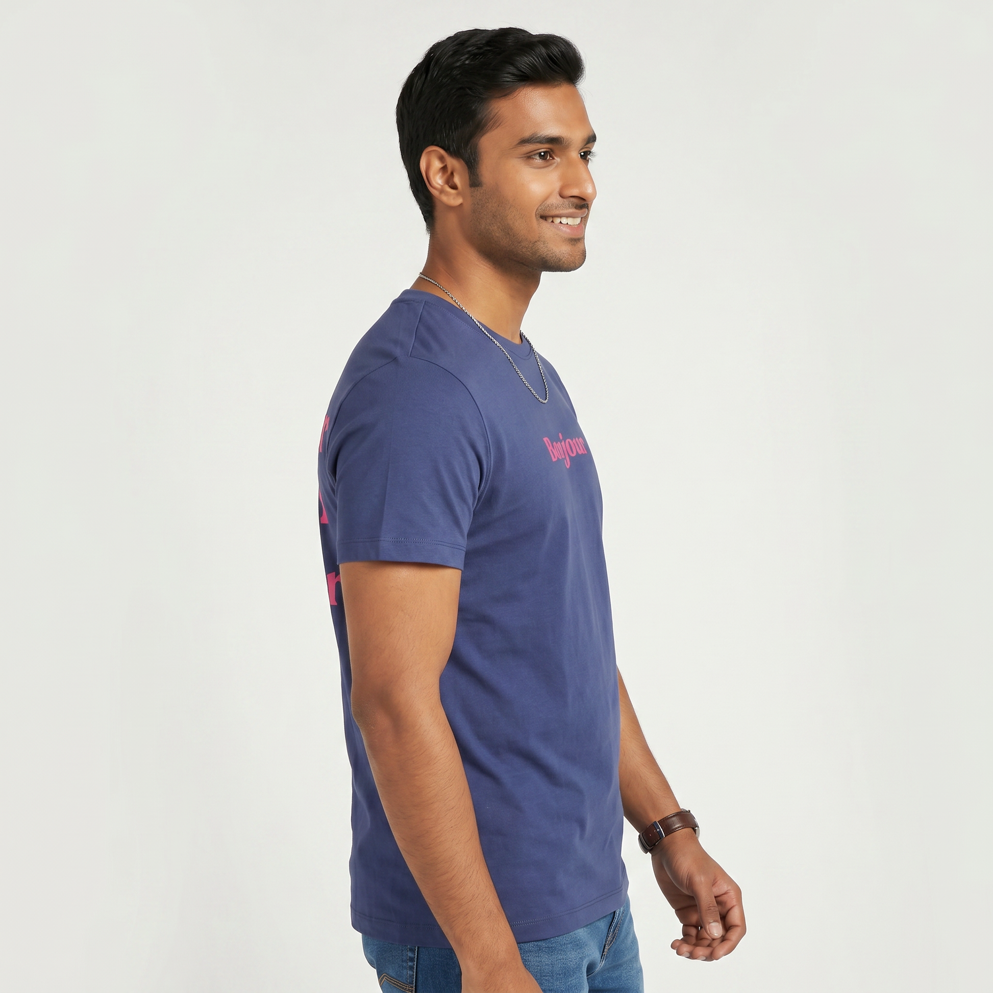 Cotton Crew Neck Graphitee