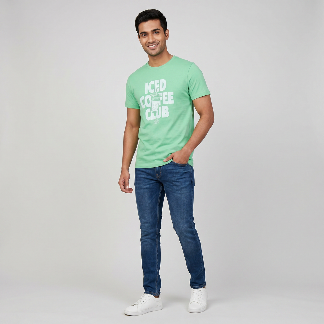 Cotton Crew Neck Graphitee
