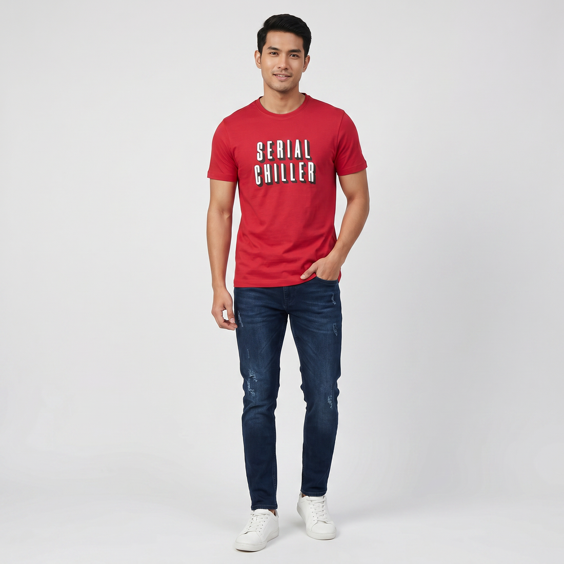 Cotton Crew Neck Graphitee