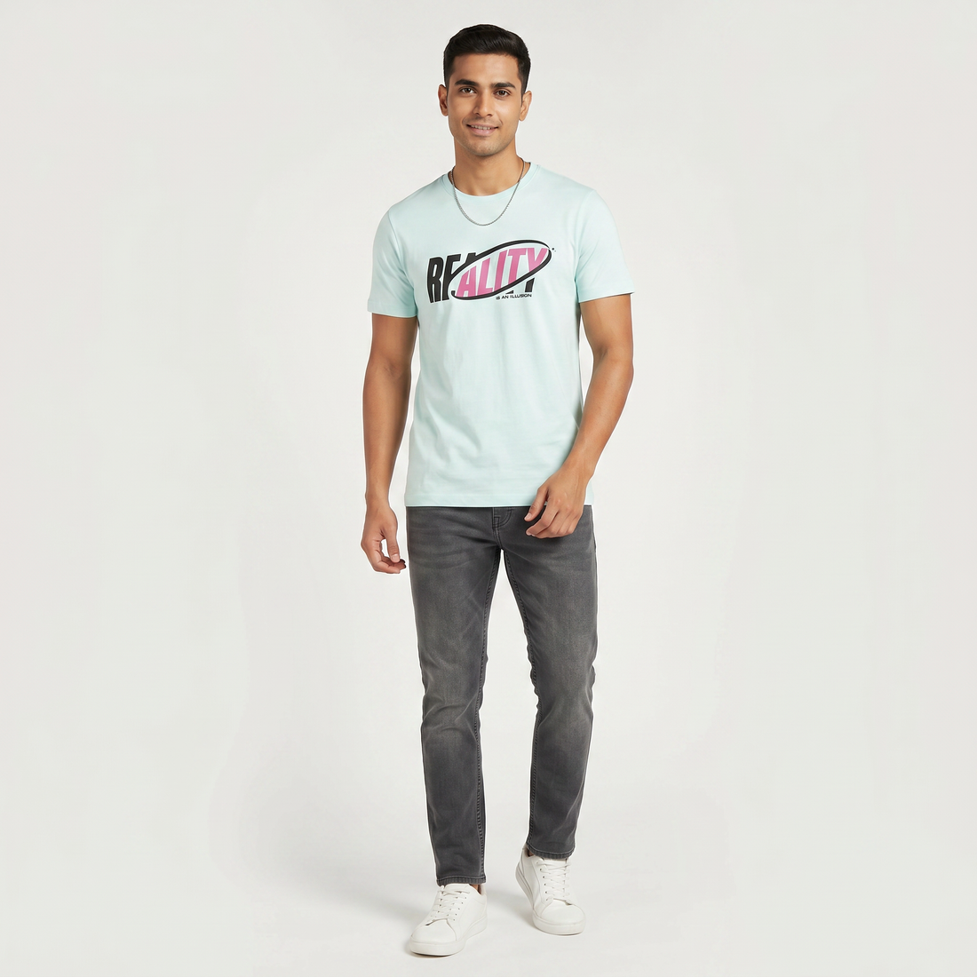 Cotton Crew Neck Graphitee