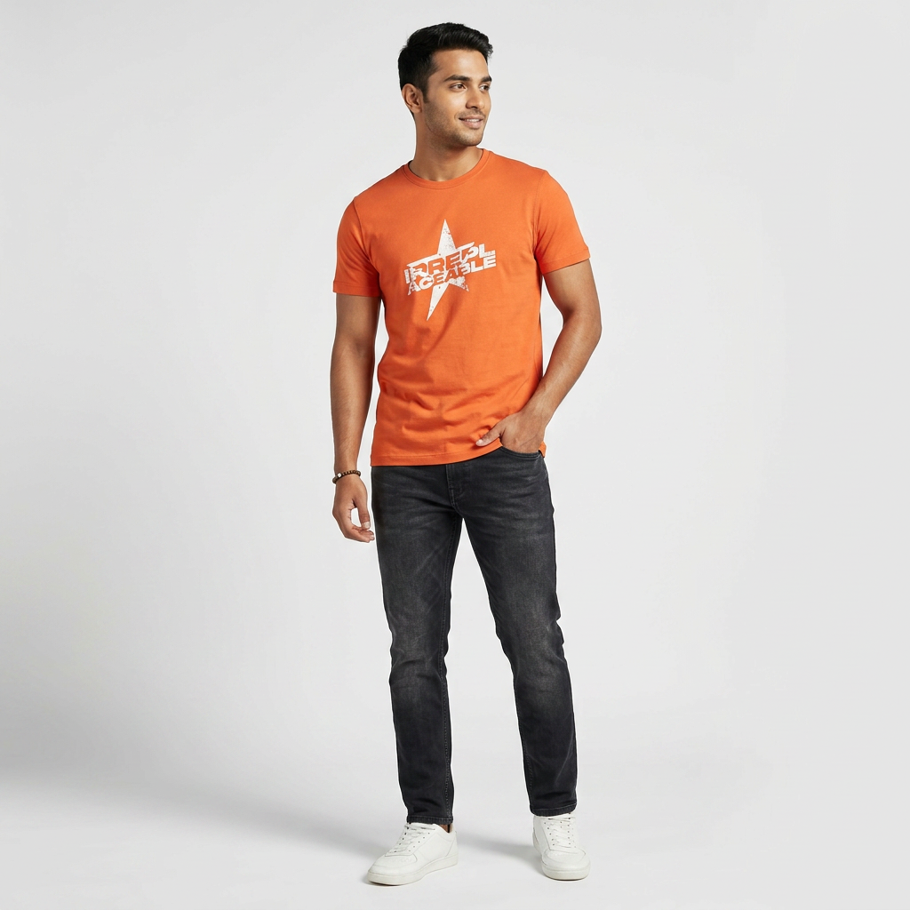 Cotton Crew Neck Graphitee